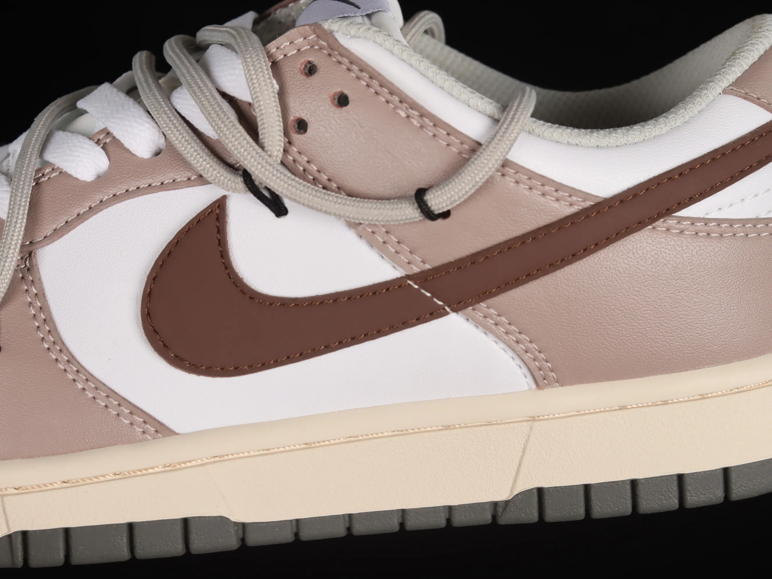 All Categories Nk SB Dunk Series Nk SB Dunk Low Low-top sneakers Nk Dunk Low Coco Latte Customized deconstructed strap casual sneakers DD1503-117